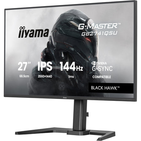 Monitor da gioco Iiyama G-Master Black Hawk GB2741QSU-B1 27 (nero, HDMI, DisplayPort, 2x USB-A, USB-B, 144 Hz)