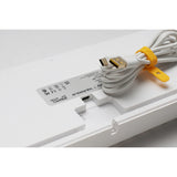 Tastiera da gioco meccanica Ducky zero 6108 rgb bianco puro (bianca, layout us (qwerty), rosso ciliegia mx2a, 100%, LED rgb, pbt doppio scatto, hot swap, 2,4 ghz | bluetooth | usb-c)