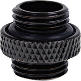 Alphacool eiszapfen doppio nipplo G1 4 filettatura esterna su attacco G1 4 filettatura esterna (nero, per tubi morbidi (PVC, silicone, neoprene))