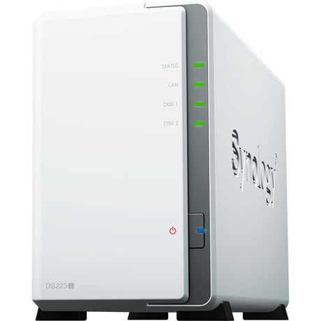 Synology disk station ds223j nas (bianco, 2x USB 3.2 gen 1)