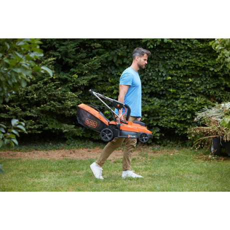 Rasaerba Black+decker bcmw3318l2-qw 2x 18v (arancione nero, 2x batterie 18v 2,5ah e caricabatterie inclusi)