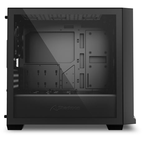 Custodia midi tower Sharkoon j1000 argb (nera | 3x usb-a | rgb | vetro temperato)