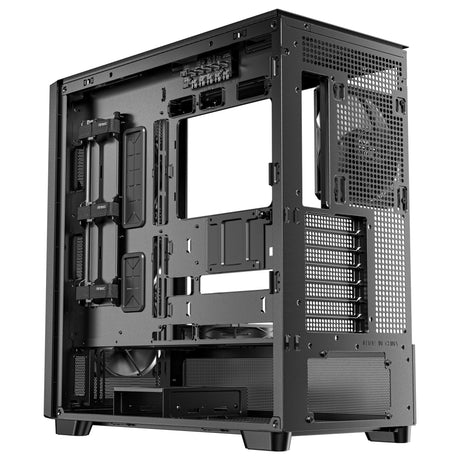 Custodia Antec Flux Midi Tower (nero | 2x USB-A | 1x USB-C | vetro temperato)