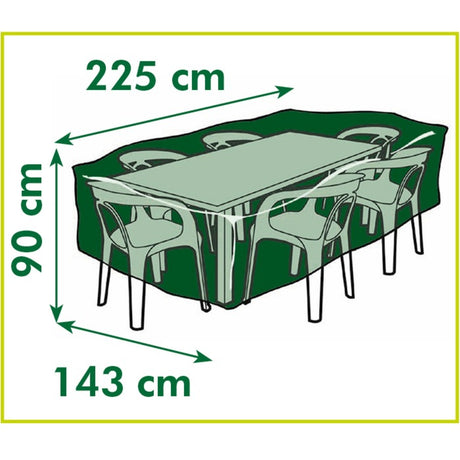 Copertura per mobili da giardino Nature per la copertura del set lounge (grigio, 6031602)