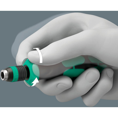 Wera kraftform kompakt 838 ra-r m imperial set 1 set di punte (nero verde, 15 pezzi)