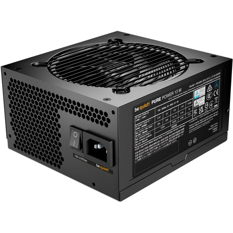 Silenzio! alimentatore modulare da 650 watt pure power 13 m (nero, 1x 12v-2x6, 2x pcie)