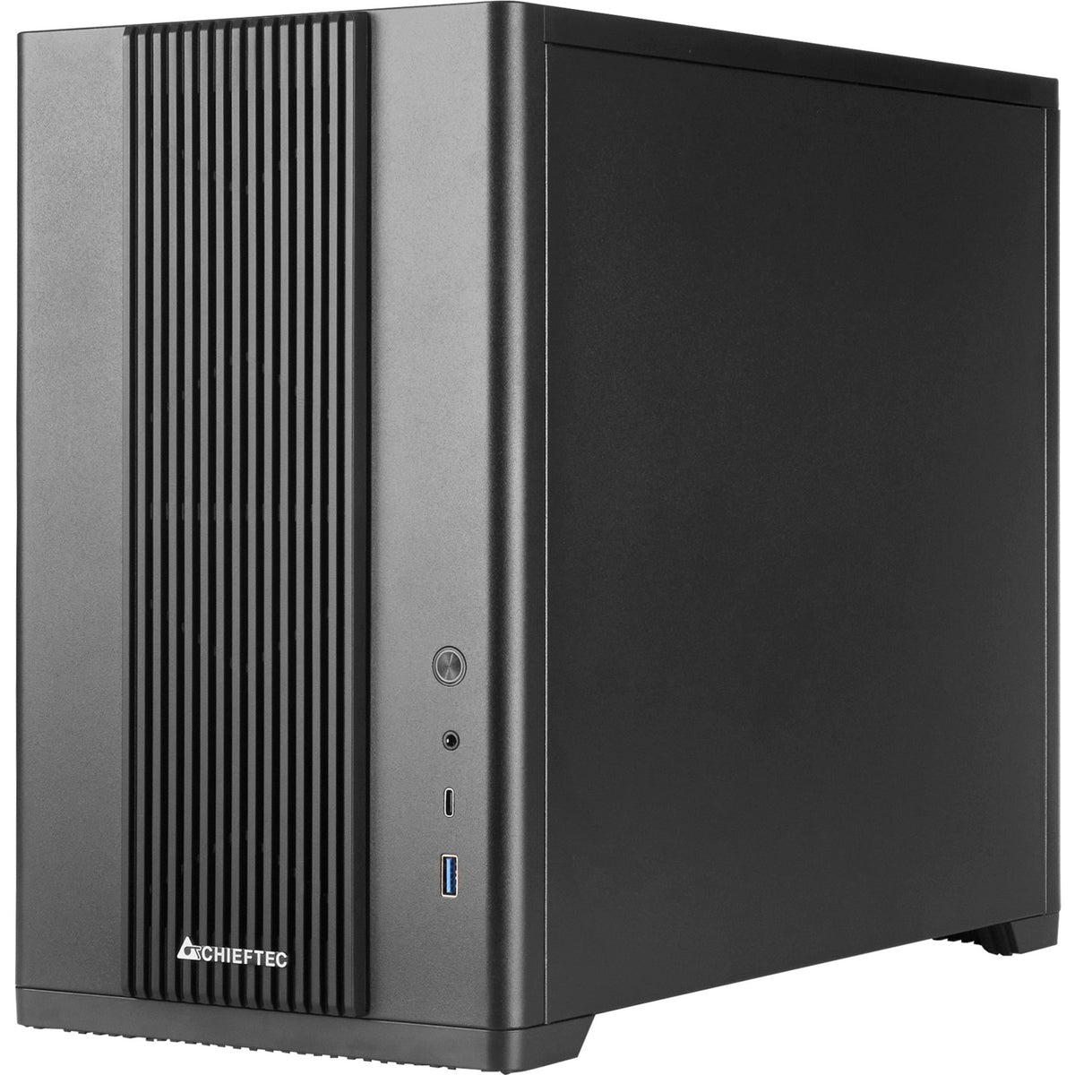 Custodia mini tower Chieftec bx-mesh (nera | 1x USB-A | 1x USB-C | vetro temperato)