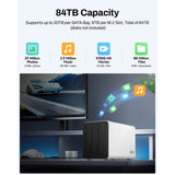 Terramaster f2-425 plus nas (bianco, 2x 5GBe, HDMI, USB)