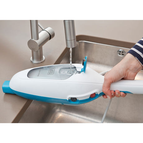 Black+Decker FSMH13E10-QS Scopa a vapore 10 in 1 1300 W con accessori Pulitore a vapore (Bianco)