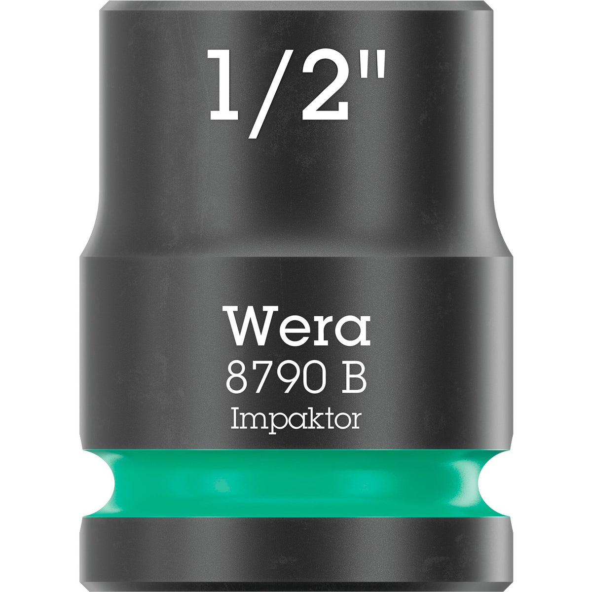 Wera 9608 cappuccio striscia magnetica b impattore imperiale 1 chiave a bussola (nero verde, 9 pezzi)