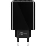 Caricatore USB Goobay a 4 vie (30 W) (nero)