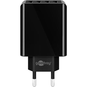 Caricatore USB Goobay a 4 vie (30 W) (nero)