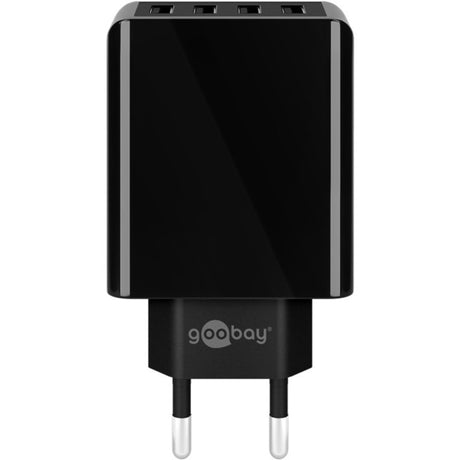 Caricatore USB Goobay a 4 vie (30 W) (nero)