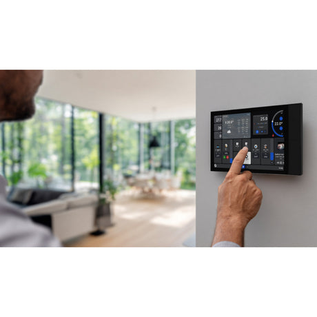 Pannello di controllo Shelly wall display xl (nero, touchscreen, Wi-Fi 6, Bluetooth 5.4)
