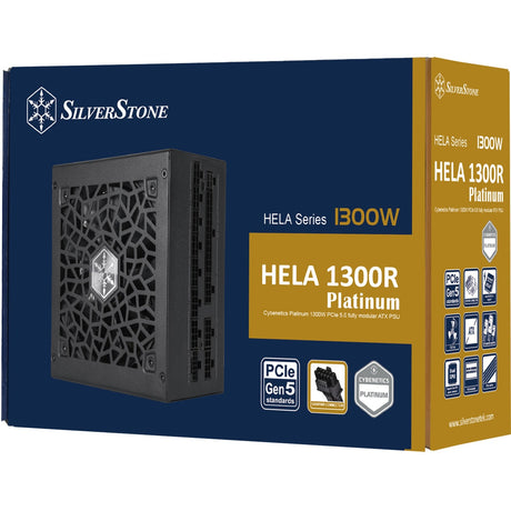 Silverstone hela 1300r platino, alimentatore modulare da 1300 watt (nero, 8x pcie)