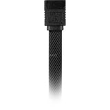 Cavo Sharkoon SATA III con guaina a 90° (nero, 0,3 metri)