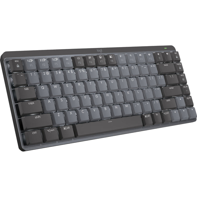 Mini tastiera meccanica Logitech MX (nera, layout internazionale USA (QWERTY), tattile GL, 80% (TKL), Bluetooth)