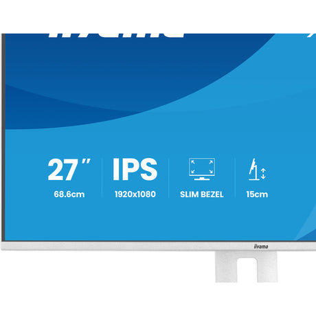 Monitor Iiyama prolite xb2797hsu-w1 27 (bianco (opaco), 120 Hz, HDMI, porta display, USB, audio)