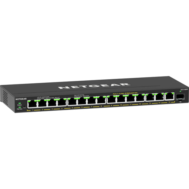 Interruttore Netgear gs316epp (nero)