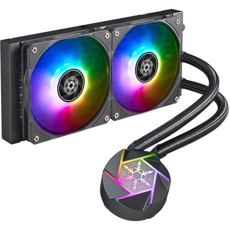 Silverstone vida 240 slim raffreddamento ad acqua (nero)