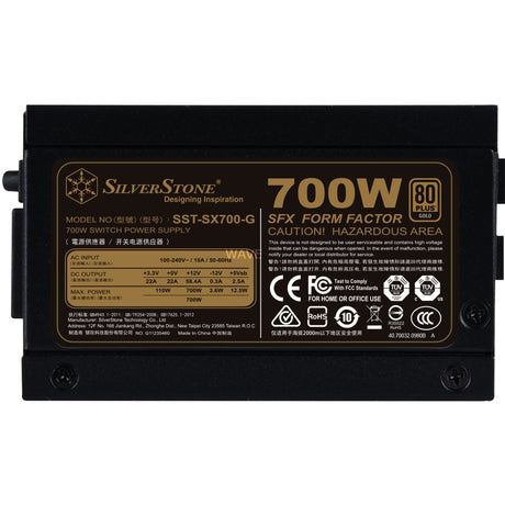 Alimentatore modulare Silverstone sx700-g v1.1-gm da 700 watt (4x pcie)