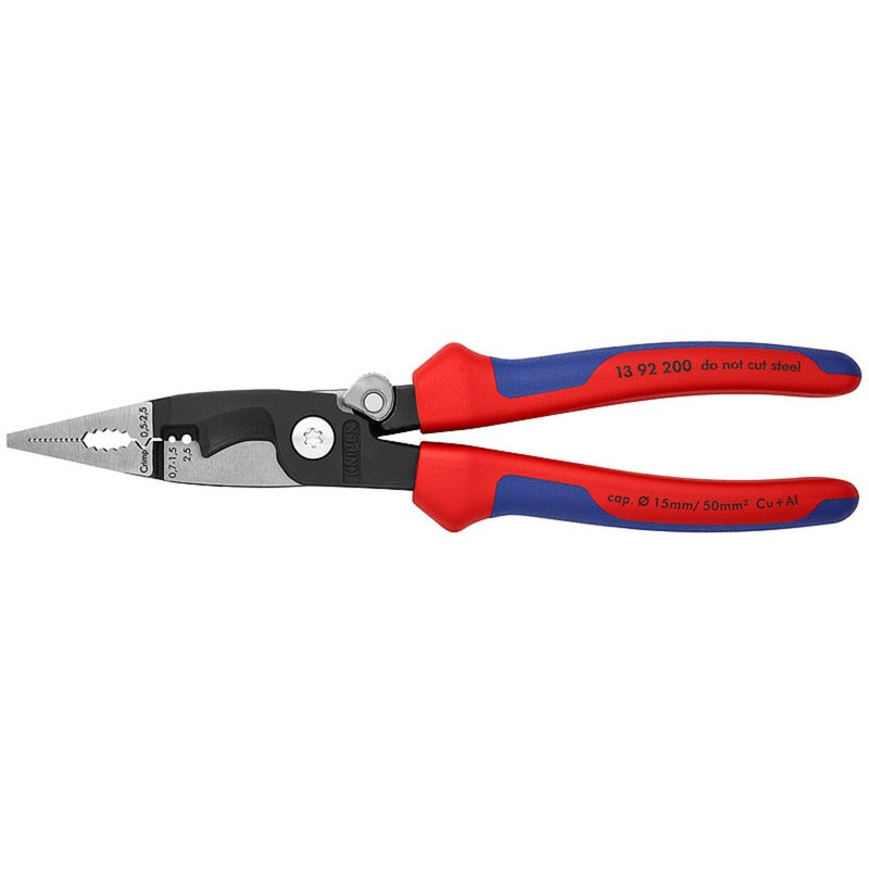 Pinza per installazione elettronica Knipex 13 92 200 (rosso blu)