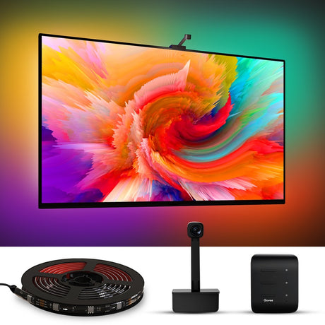 Govee H6199 DreamView T1 TV retroilluminazione illuminazione d'atmosfera (5 metri, RGBIC, WiFi, Bluetooth, per TV da 75 - 85 pollici)