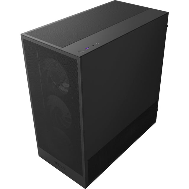 Custodia midi tower Nzxt h5 flow rgb v2 (nero | 1x usb-a | 1x usb-c | rgb | vetro temperato)