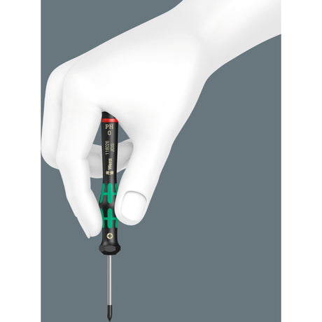 Wera 2067 6 set di cacciaviti torx bo per elettronica + cremagliera (nero verde, 6 pezzi)