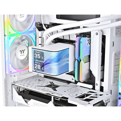 Thermaltake Magcurve 360 Ultra ARGB Sync AIO Dispositivo di raffreddamento a liquido - Snow Edition Raffreddamento ad acqua (Bianco)