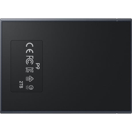 Samsung p9 portable 2 tb externe ssd (zwart, mu-pj2t0g ww, usb4 gen 2x2 (40 gbit s))