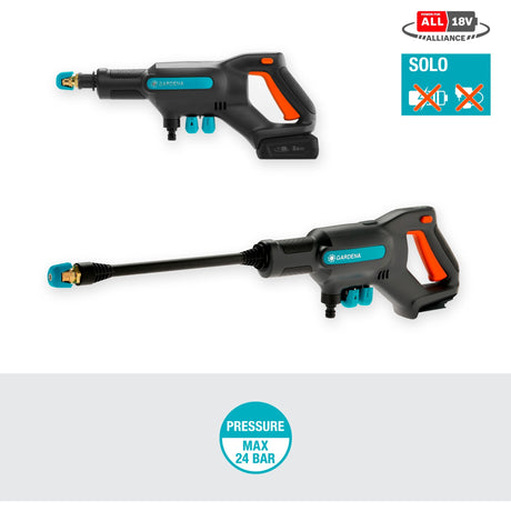 Idropulitrice Gardena aquaclean 24 18 v p4a solo (grigio turchese, 14800-55, batteria non inclusa)