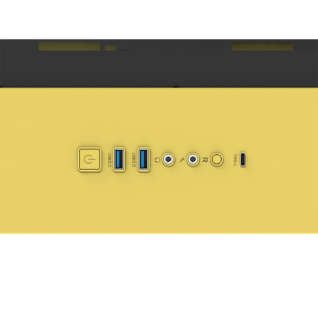 Custodia midi tower Thermaltake view 390 air butter caramel (giallo | 2x USB-A | 1x USB-C | vetro temperato)