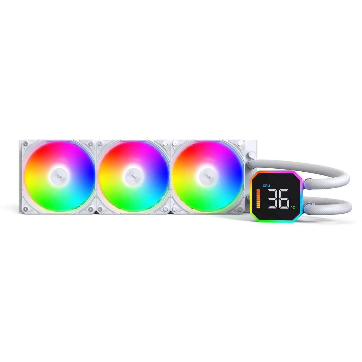 Montech hyperflow digital 360 raffreddamento ad acqua (bianco)