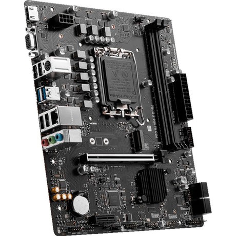 Scheda madre MSI Pro H610M-E DDR4 Socket 1700 (nera, GB-LAN, audio, µATX)
