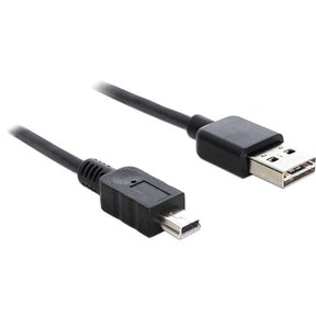 Delock easy-usb-a 2.0 maschio > cavo mini USB-B 2.0 maschio (nero, 3 metri)