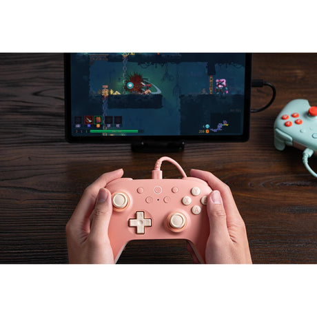 Gamepad cablato 8bitdo Ultimate 2c (pesca giallo chiaro)