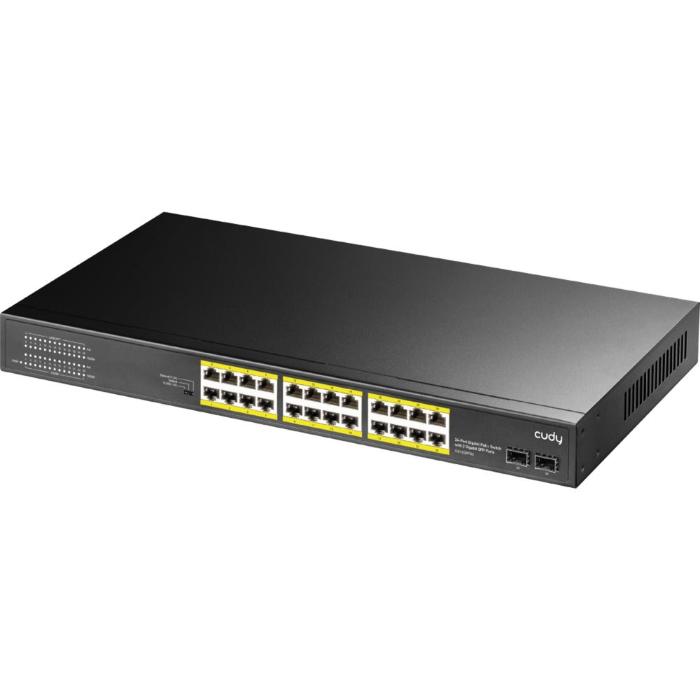 Switch Cudy 24-gbe poe+ con 2 uplink sfp (nero)