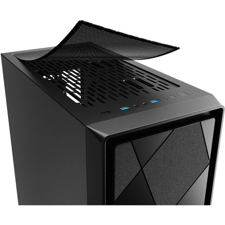 Custodia midi tower nera Sharkoon vs8 (nera | 3x USB-A)