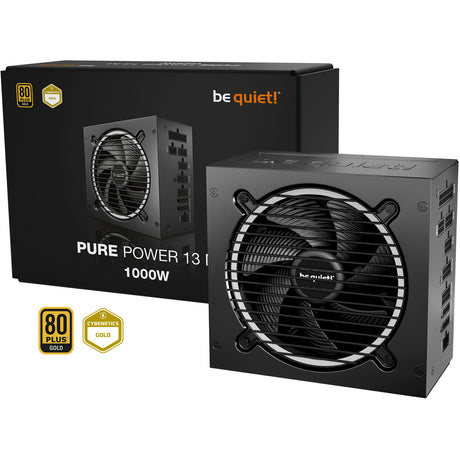 Silenzio! alimentatore modulare da 1000 watt pure power 13 m (nero, 1x 12v-2x6, 4x pcie)