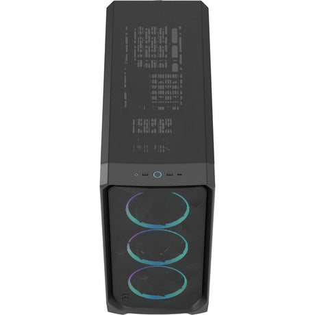 Design frattale meshify 3 xl rgb big tower custodia (nero | 2x usb-a | 1x usb-c | rgb | vetro temperato)