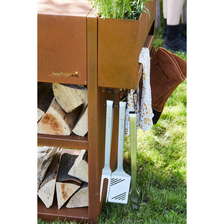 Barbecook Nestor Buddy tavolo in acciaio corten