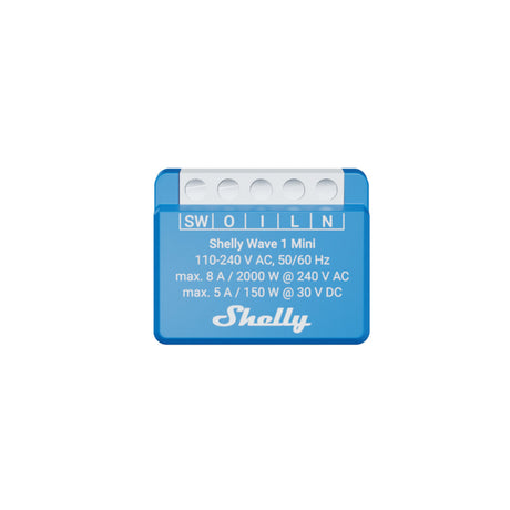 Relè Shelly wave 1 mini lr (eu) (blu, z-wave)