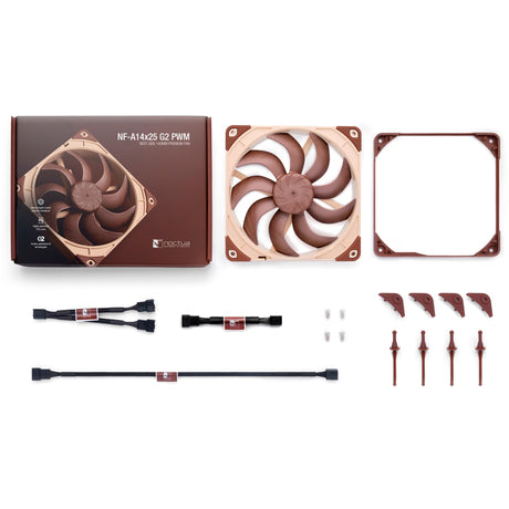 Ventola per case Noctua nf-a14x25 g2 pwm (marrone, 140 x 140 x 25 mm)
