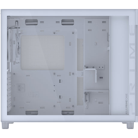 Asus Prime Ap303 - Alloggiamento Midi Tower con pannello in vetro temperato (Bianco | 2x USB-A | 1x USB-C | Vetro temperato)