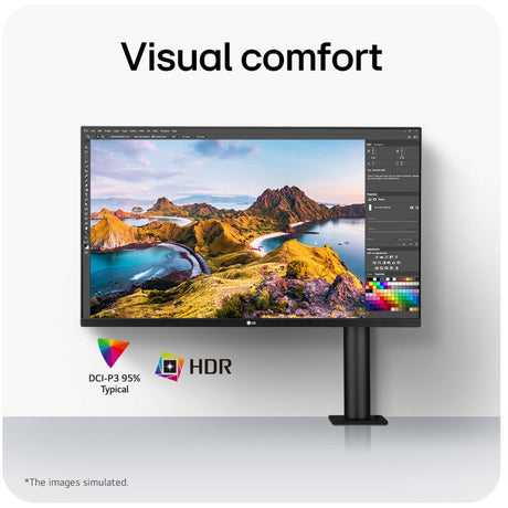 Monitor LG Ergo IPS con USB Type-C 31.5 4K UHD (nero, 2x HDMI, 1x Display Port)