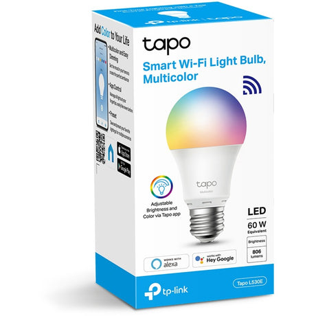 Lampada LED smart Tp-link tapo l530e e27 - attacco grande - colore bianco - WiFi - 1 pacco