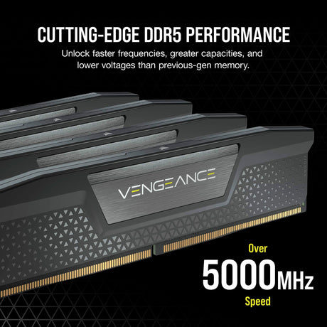 Corsair Vengeance 32 GB DDR5-6000 (2x 16 GB) RAM (nero, cmk32gx5m2b6000c38, xmp 3.0)
