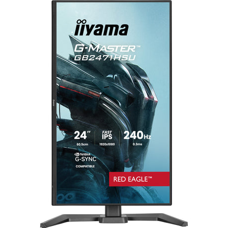 Monitor da gioco Iiyama G-Master Red Eagle GB2471HSU-B1 23,8 (nero, 2x HDMI, porta display, USB-A, USB-C, 240 Hz)