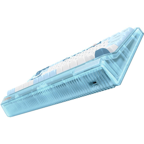 Tastiera meccanica wireless Iqunix OG80 wintertide (azzurro, layout USA (QWERTY), Iqunix Moonstone Turbo, 80% (TKL), LED RGB, sostituibile a caldo, PBT, 2,4 GHz | Bluetooth 5.1 | USB-C)